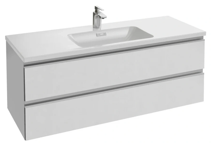 Тумба под раковину подвесная Jacob Delafon Vox 120 см белый блестящий EB2021-RA-N18 (детальная фотография)