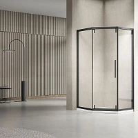 Душевой уголок Vincea Show 100х100 см профиль черный