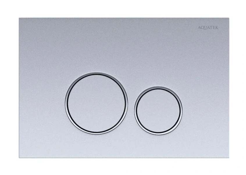 Клавиша смыва Акватек Pneumo S хром матовый PNS-0000013 (детальная фотография)