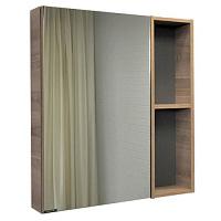 Зеркальный шкаф Comforty Дуэт 75 см дуб натуральный