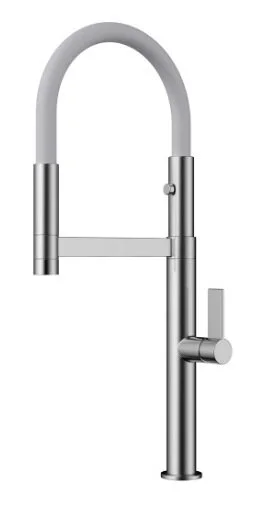 Смеситель для кухни Omoikiri Osaka-BN-WH нержавеющая сталь/белый 4994305 (детальная фотография)