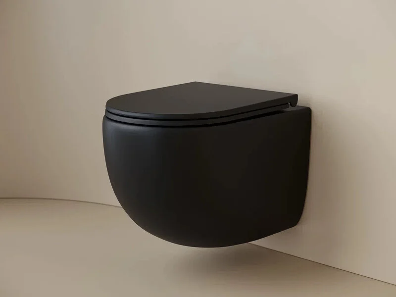 Унитаз подвесной Ceramica Nova Up черный CN4007MB (детальная фотография), подвесные, встраиваемые