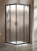 Душевой уголок Vincea Garda 90х90 см профиль черный, стекло шиншилла