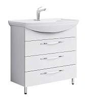 Тумба под раковину напольная Aqwella Аллегро 75 см белая