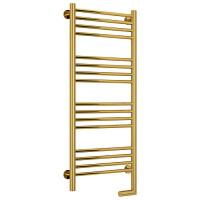 Полотенцесушитель электрический правый, цвет золото перемычка прямая Сунержа Богема 2.0 1000х400