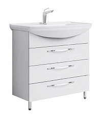 Тумба под раковину напольная Aqwella Аллегро 75 см белая