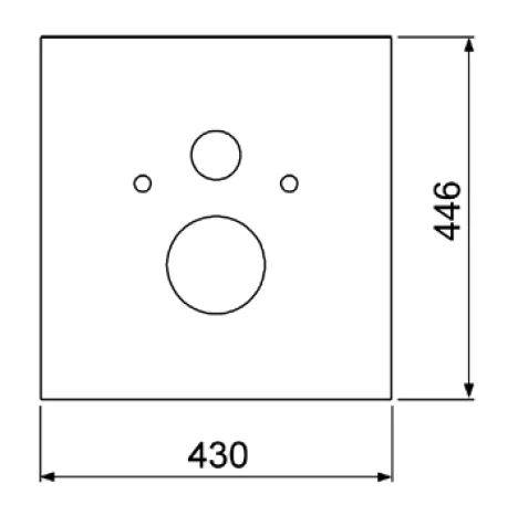 Нижняя стеклянная панель для установки стандартного унитаза, цвет белый, Tece TECElux 9650100 (детальная фотография) index_1