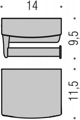 Бумагодержатель Colombo Land с крышкой B2891 (детальная фотография), современные, hi-tech