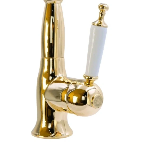 Смеситель для кухни Migliore Oxford золото 18274 (детальная фотография), однорычажные, двухрычажные