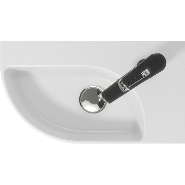 Раковина Cersanit Cameo 45 см правая S-UM-CAM45/1-w (детальная фотография), подвесные, пристенные, угловые