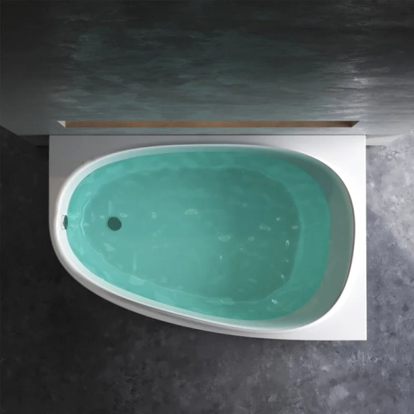 Ванна акриловая Am.Pm Like W80A-170 170х110 см ассиметричная (детальная фотография), белые