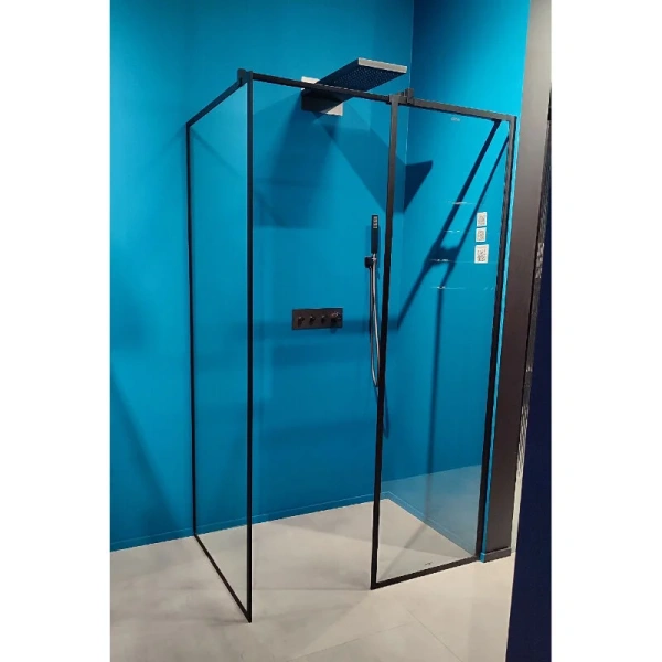 Душевая перегородка Abber Immer Offen 120 см стекло прозрачное AG67128B (детальная фотография), прозрачные