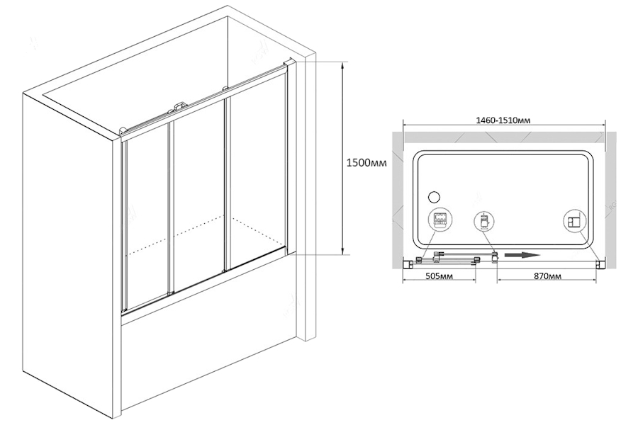 Схема (детальная фотография), раздвижные