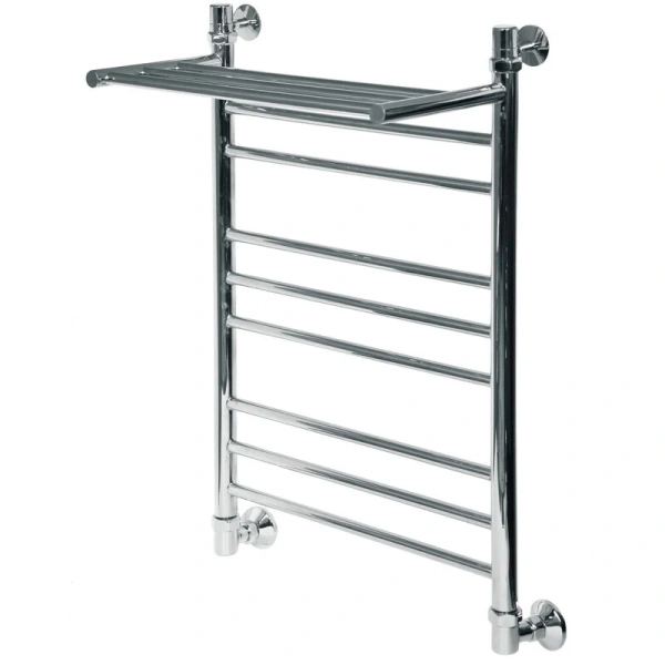 Полотенцесушитель водяной Ника Classic 80x50 см хром ЛП Г2 ВП 80/50 (детальная фотография), хром