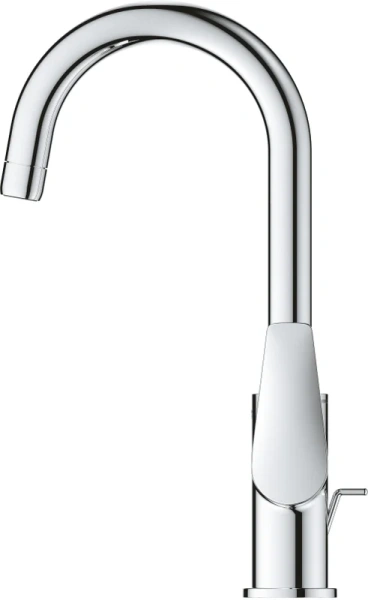 Смеситель для раковины Grohe BauEdge хром 23760001 (детальная фотография), современные, hi-tech