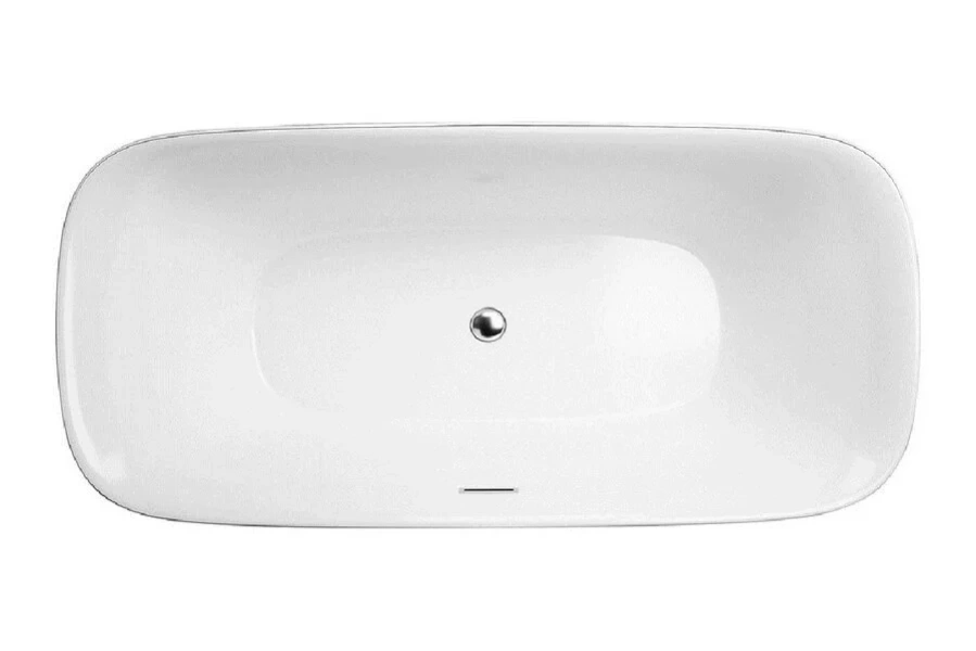 Ванна акриловая BelBagno 150х80 см отдельностоящая BB400-1500-800 (детальная фотография), овальные