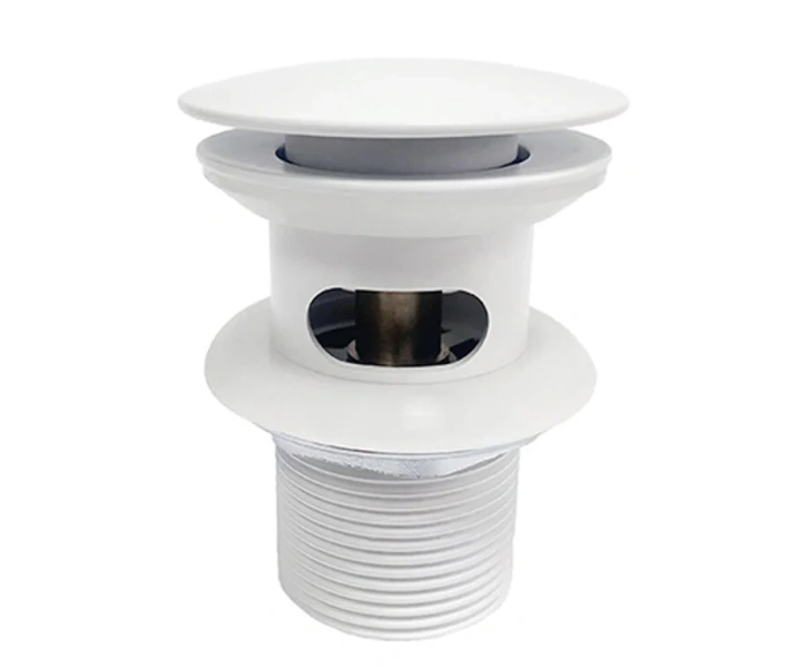 Донный клапан Wasserkraft A153 push-up белый (детальная фотография)