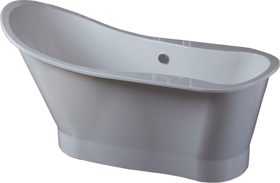 Ванна из литьевого мрамора, цвет белый, Romance Collections Leeds 1650770810W (детальная фотография)