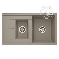 Мойка для кухни Акватон Делия 87 см серый шелк