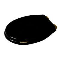 Крышка-сидение с микролифтом Simas Lante черная, петли золото