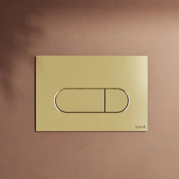 Клавиша смыва VitrA Root Round золото 740-2224 (детальная фотография), золото