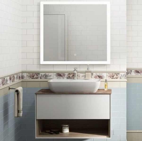 Тумба под раковину подвесная Kerama Marazzi Plaza Modern 80 см белая PLB.M.80.1\WHT (детальная фотография), нет в наличии