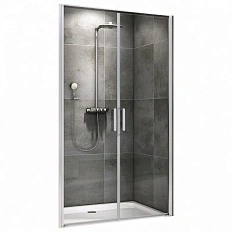Душевая дверь в нишу Abber Sonnenstrand 100 см профиль хром
