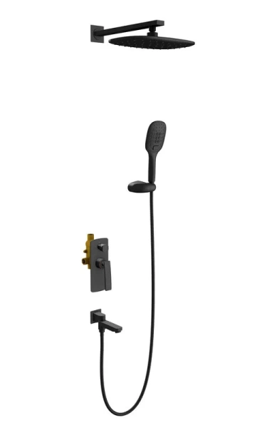Душевой комплект Timo Helmi черный SX-4099/03SM (детальная фотография)