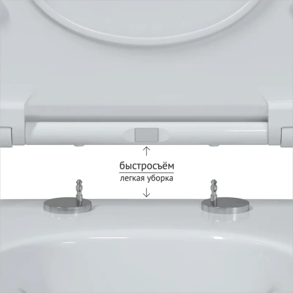 Унитаз с инсталляцией BERGES Okus с сиденьем микролифт 043274 (детальная фотография), нет в наличии index_1