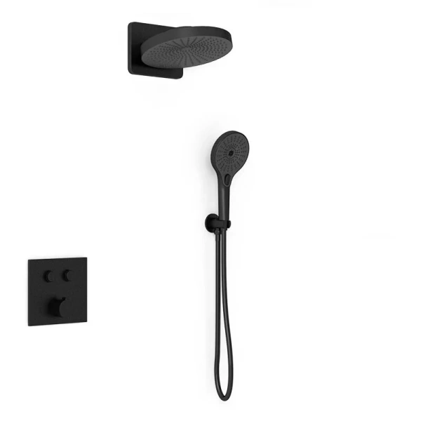 Душевой комплект Vincea встраиваемый, черный VSFW-4I211MB (детальная фотография)