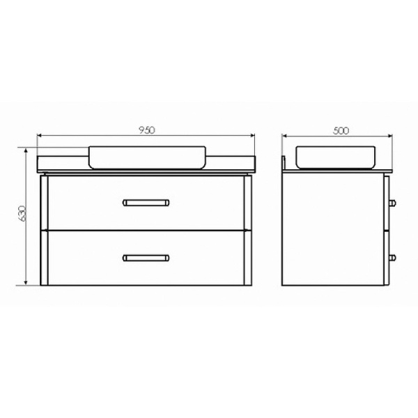 Схема (детальная фотография), подвесная, пристенная