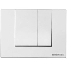 Клавиша смыва BERGES Novum S4 белая Soft Touch