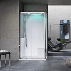Душевая кабина Novellini Eon 120х80 см с турецкой баней