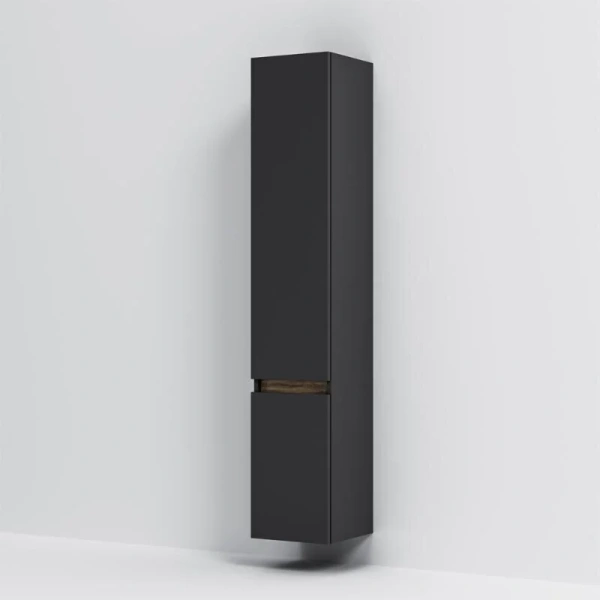 Шкаф-пенал подвесной Am.Pm X-Joy 30 см черный матовый M85ACHR0306BM (детальная фотография), подвесные