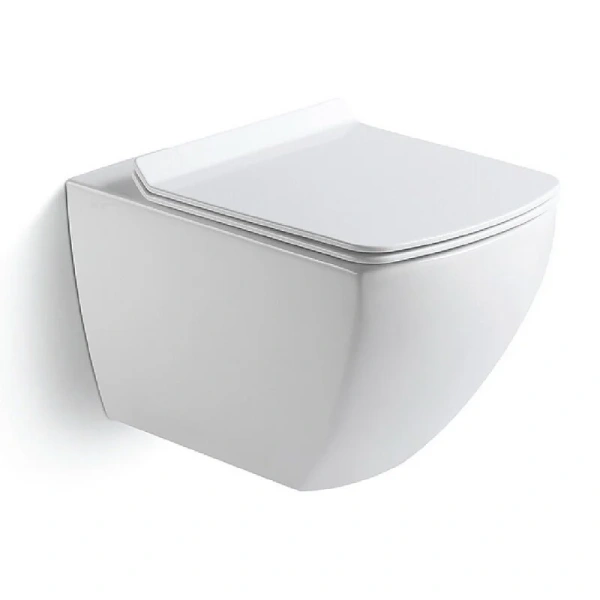 Унитаз подвесной Black&White Universe безободковый 726W00 (детальная фотография)