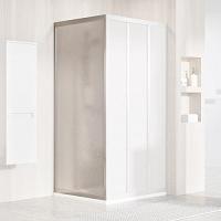 Душевая неподвижная стенка, профиль сатин, пластик пеарл, Ravak Supernova APSS-90 94070U0211