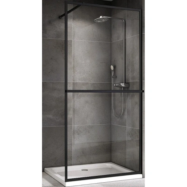 Душевая перегородка Abber Immer Offen 120 см стекло прозрачное AG60120B8 (детальная фотография)