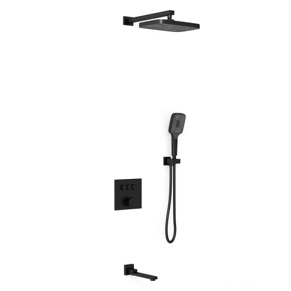 Душевой комплект Vincea черный VSFW-4311MB (детальная фотография), душевые комплекты, наборы