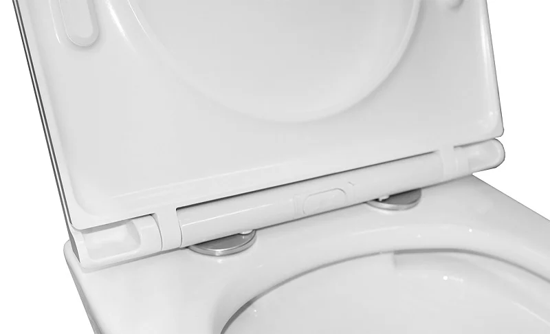 Унитаз подвесной Azario Uno с сиденьем микролифт AZ-2380 (детальная фотография), фаянс, керамика index_1