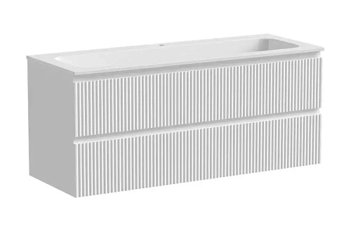 Тумба под раковину подвесная Sancos Snob R 120 см bianco - фото 3