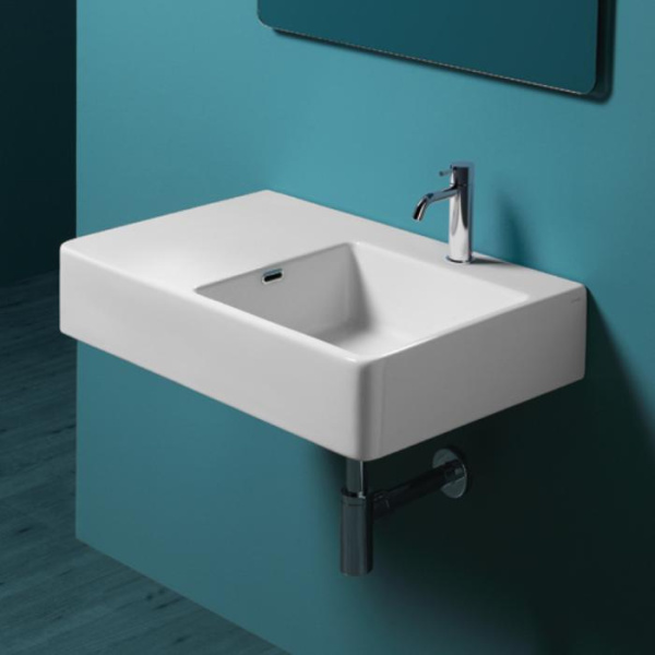 Раковина правая Simas Lavabi d’arredo Quasar QU75D (детальная фотография), подвесные