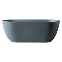 Ванна из искусственного камня Abber Frankfurt 170x75 см серая