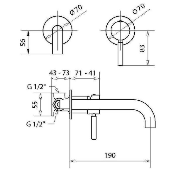 Схема (детальная фотография), для раковины