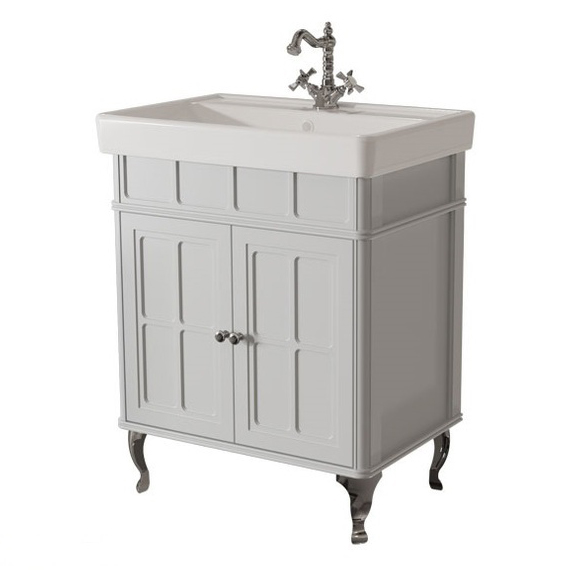 Тумба под раковину напольная Caprigo Borgo 66 см серая 33418-B177 (детальная фотография)