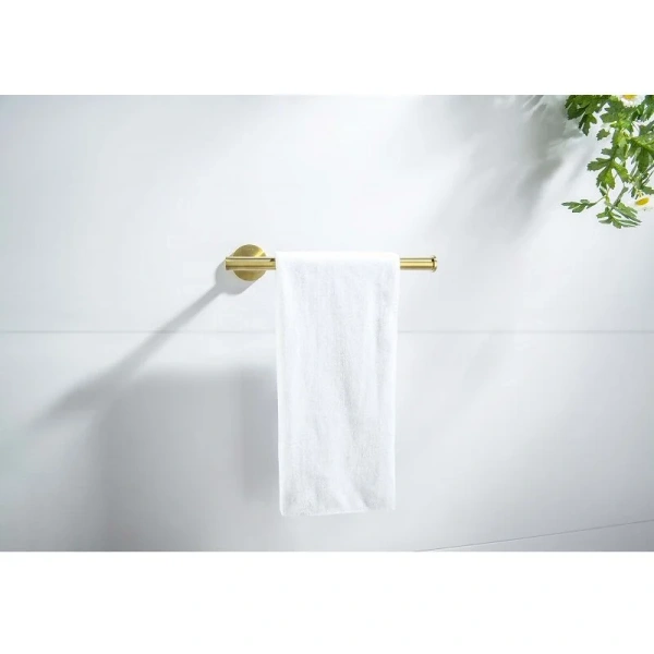 Полотенцедержатель Акватек Оберон золото шлифованное AQ4219BG (детальная фотография), золото