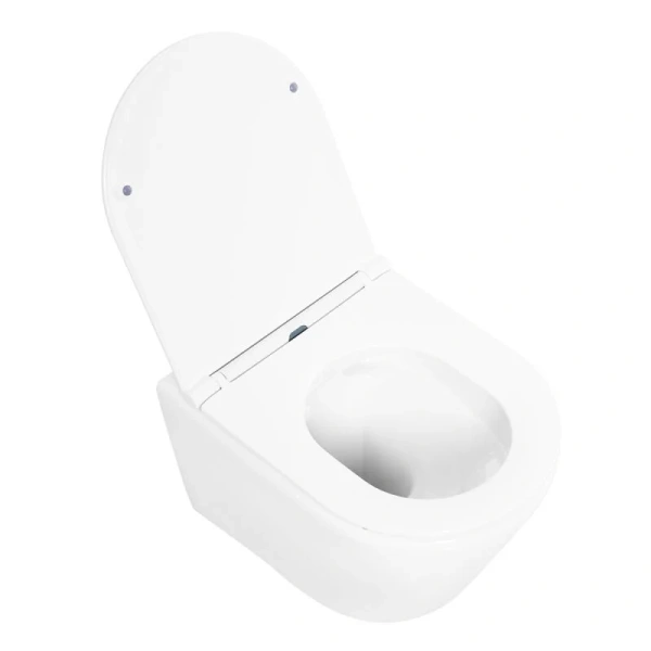 Унитаз подвесной BelBagno TRE с сиденьем микролифт BB8001CHR/SC (детальная фотография), без бачка, со скрытым бачком