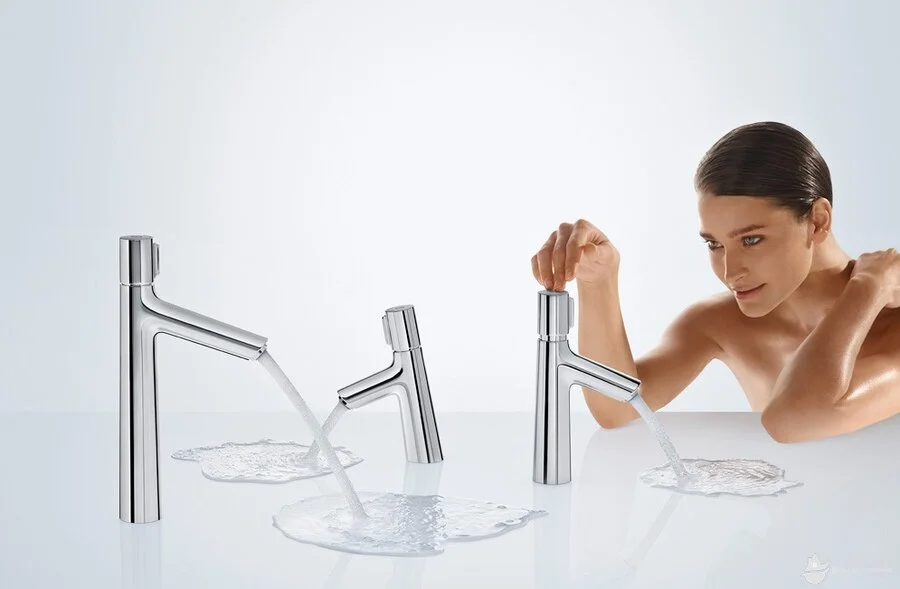 Смеситель для раковины Hansgrohe Talis Select E без сливного набора 71751000 (детальная фотография), хром