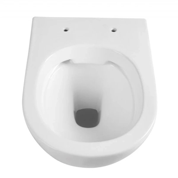 Унитаз подвесной Abber BEQUEM AC1103 безободковый (детальная фотография), без бачка, со скрытым бачком