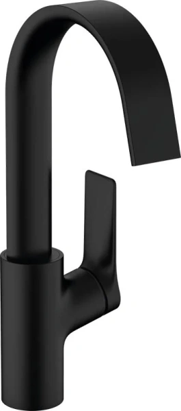 Смеситель для раковины Hansgrohe Vivenis черный матовый 75030670 (детальная фотография)