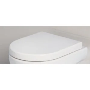 Сиденье для унитаза soft close, цвет белый, Azzurra Nuvola Mini NUV1845/F bi/cr (детальная фотография), подвесные